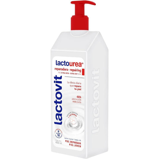 Lactovit - Crema Corporal Lactourea - Hidratante y Reparadora - 400 ml