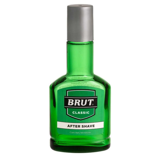 BRUT Classic After Shave Colonia 100ml - Fragancia Masculina Duradera y Calmante para Piel Suave y Fresca