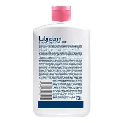 Crema Corporal Lubriderm Prevención FPS 30 400 ml