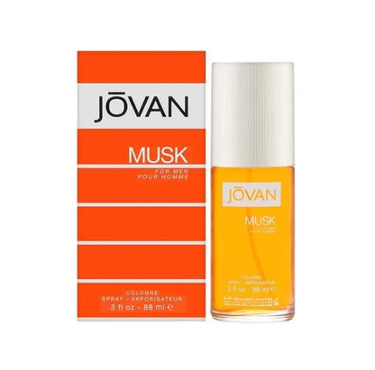 Jovan Musk for Men Colonia Spray 88ml - Fragancia Emblemática con Notas de Almizcle y Especias para Hombres Seguros y Atractivos