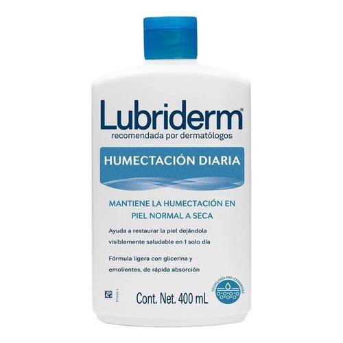 Lubriderm crema corporal humectación diaria 400 ml | piel saludable sin aroma