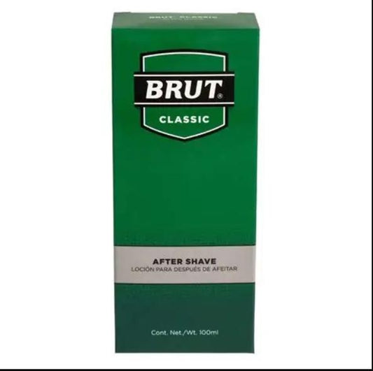BRUT Classic After Shave Colonia 100ml - Fragancia Masculina Duradera y Calmante para Piel Suave y Fresca