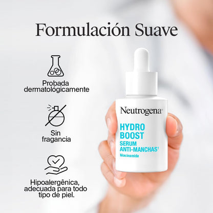 Neutrogena Serum Anti-Manchas Hydro Boost con Niacinamida y Ácido Hialurónico 30ml