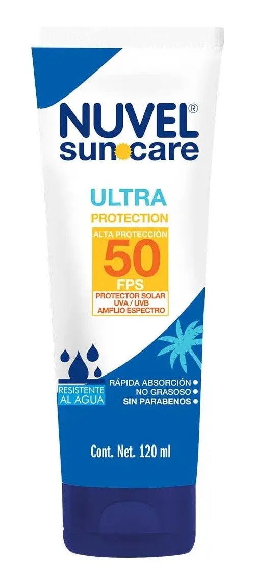 Bloqueador Solar Fps 50 Nuvel Suncare 120 Ml