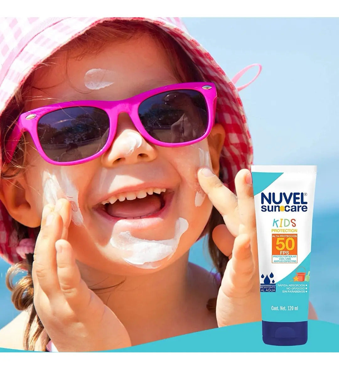 Protector Solar Infantil Nuvel SunCare Kids FPS 50 Alta Protección 120ml