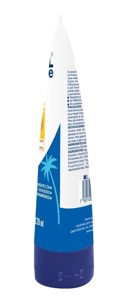 Bloqueador Solar Fps 50 Nuvel Suncare 120 Ml