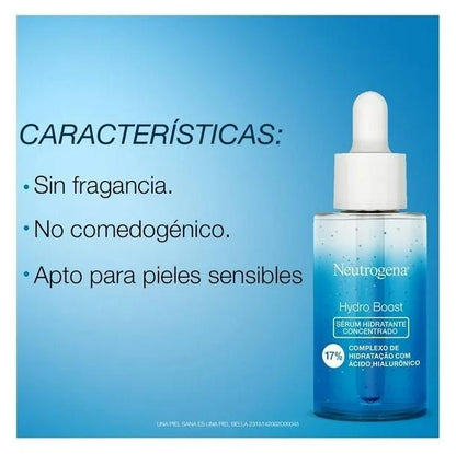 Serum Hidratante Concentrado Neutrogena Hydro Boost 30ml.