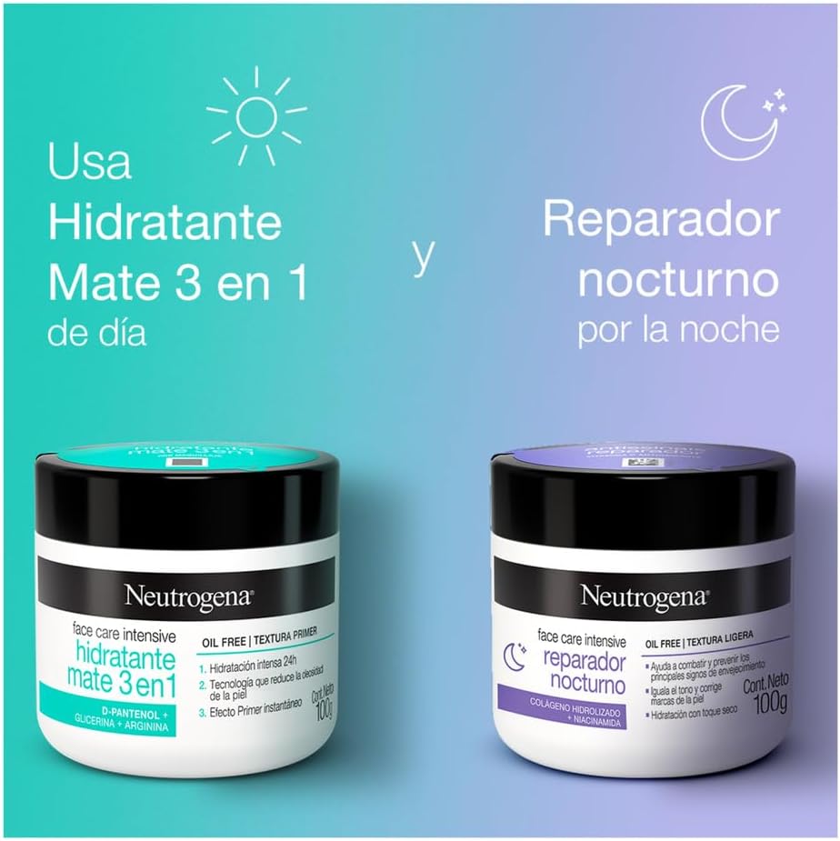 Crema Hidratante Facial Reparador Nocturno con Colágeno NEUTROGENA 100g
