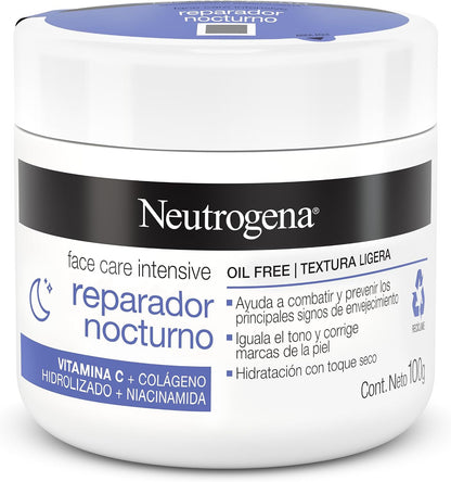 Crema Hidratante Facial Reparador Nocturno con Colágeno NEUTROGENA 100g