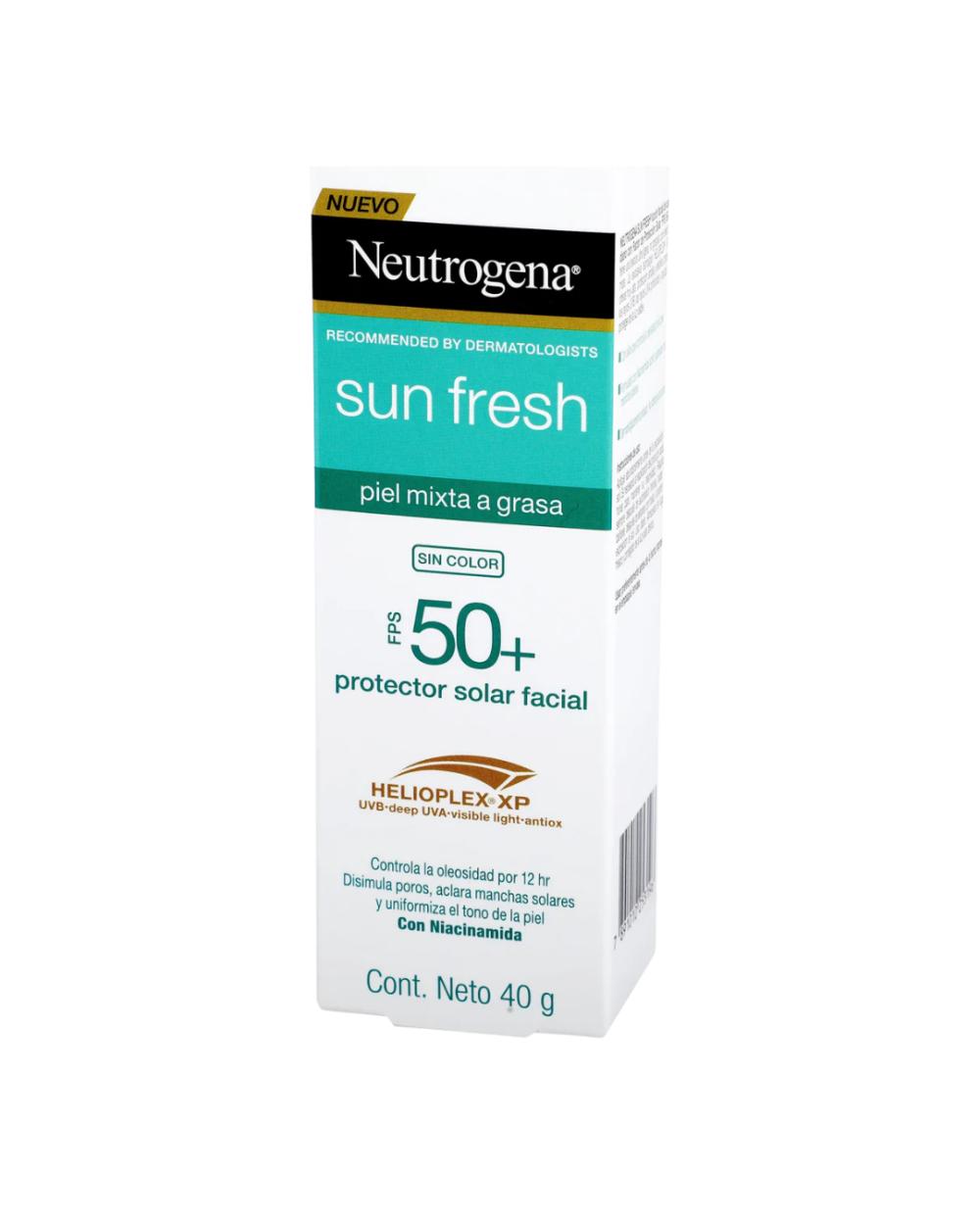 PROTECTOR SOLAR FACIAL NEUTROGENA SUN FRESH 50+