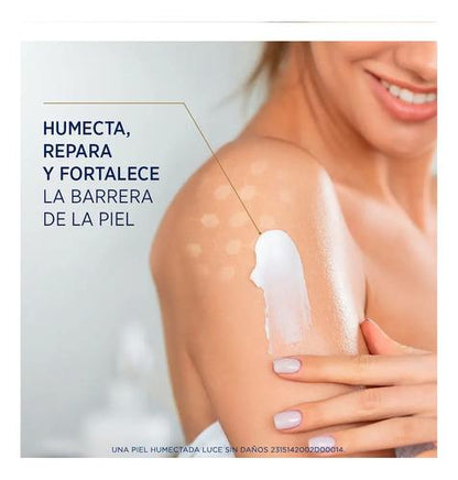 Crema Corporal Reparación Intensiva Lubriderm piel aspera y extra seca Día/Noche 400mL