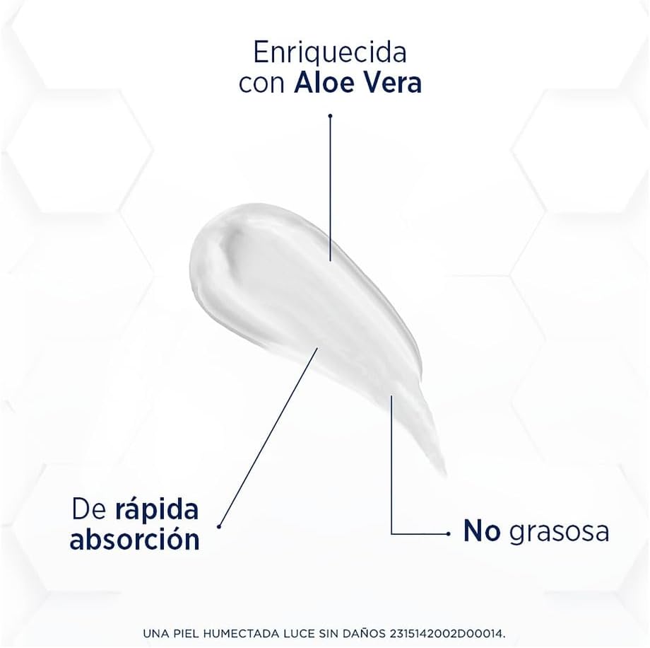 Lubriderm Men Crema Hidratante Ligera 400ml para Cara y Cuerpo Enriquecida con Aloe y Minerales