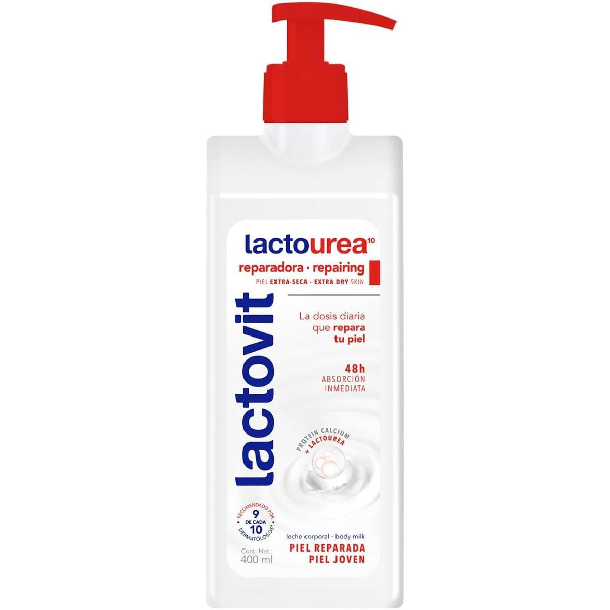 Lactovit - Crema Corporal Lactourea - Hidratante y Reparadora - 400 ml