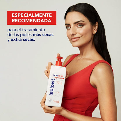 Lactovit - Crema Corporal Lactourea - Hidratante y Reparadora - 400 ml