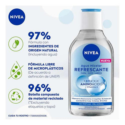 Nivea Agua Micelar refrescante piel normal 400ml
