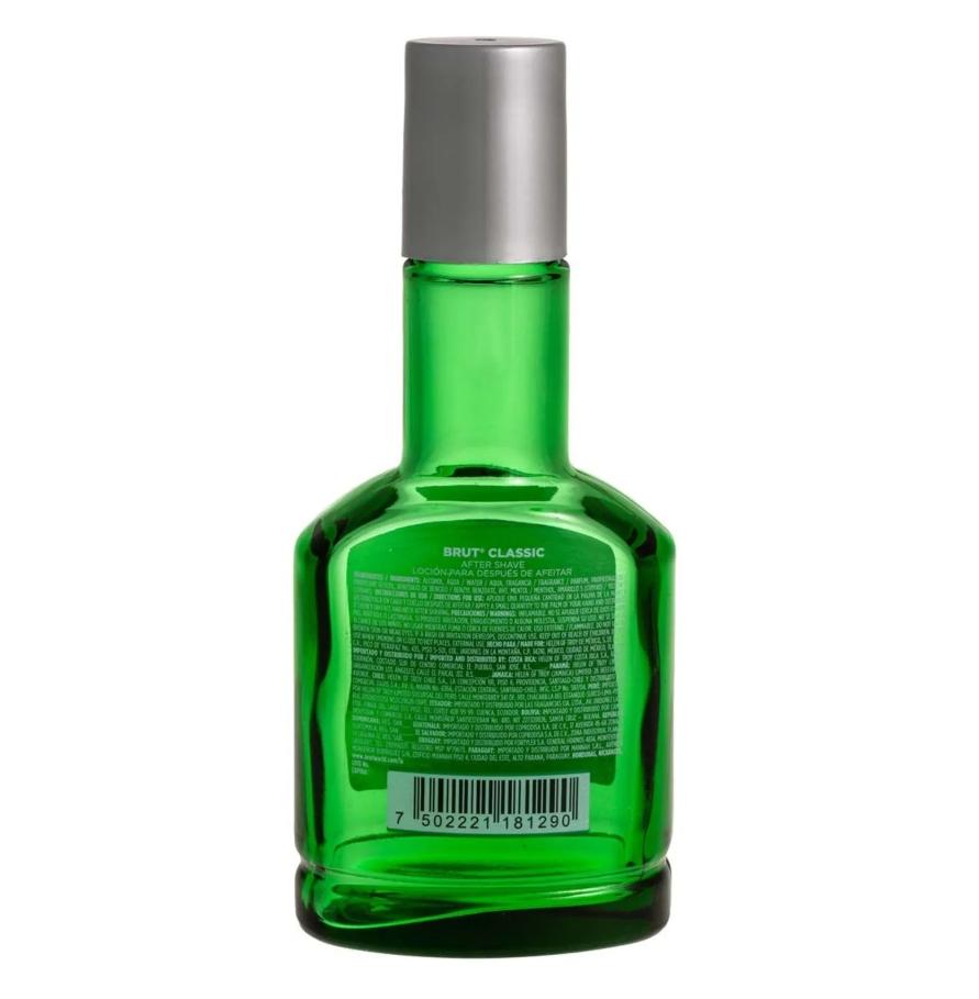 BRUT Classic After Shave Colonia 100ml - Fragancia Masculina Duradera y Calmante para Piel Suave y Fresca